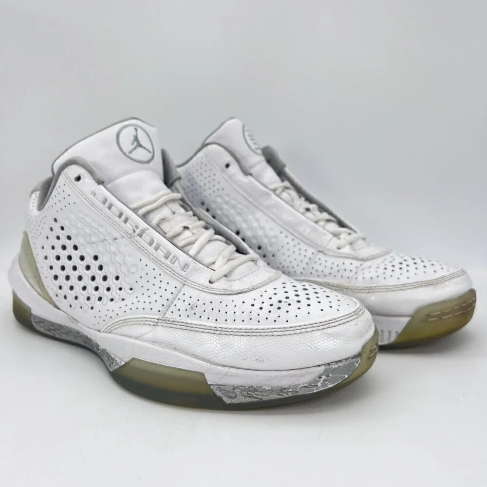 Nike Air Jordan 2010 Dwayne Wade Men Size 11 Shoes White Grey 415093-103